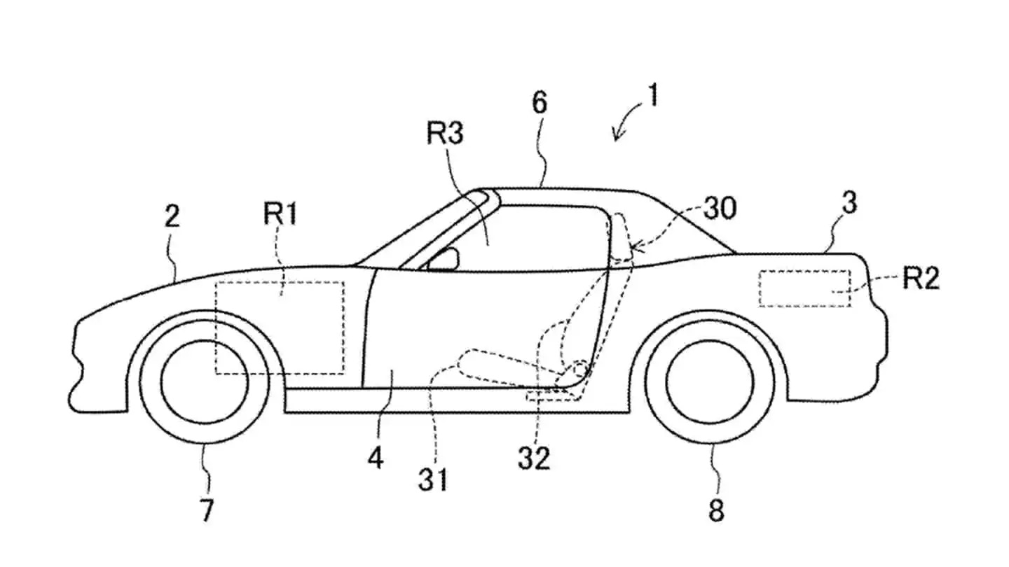 Mazda MX-5 elektryczna patent