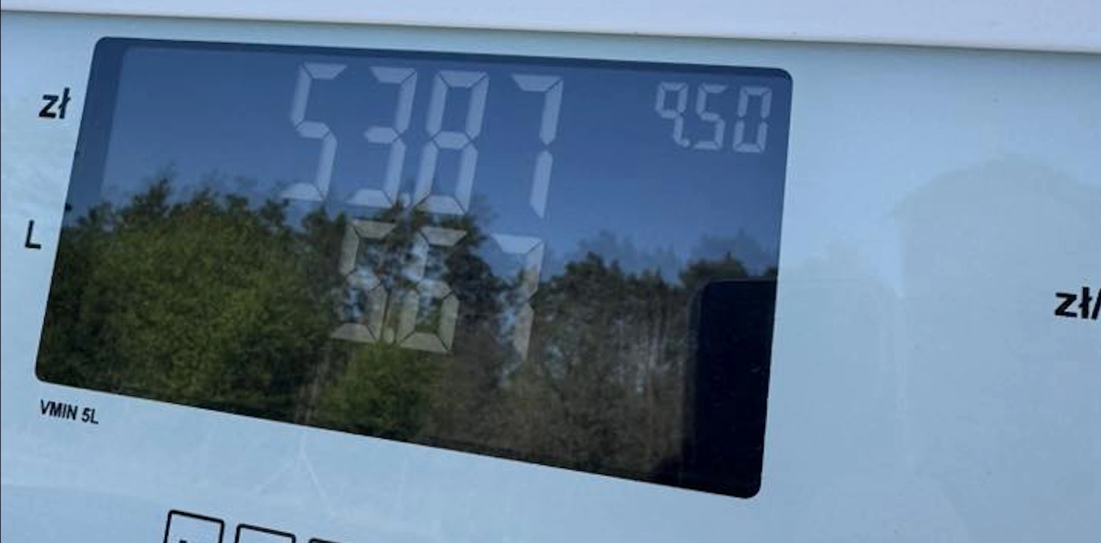 paliwo cena 9,50 zł