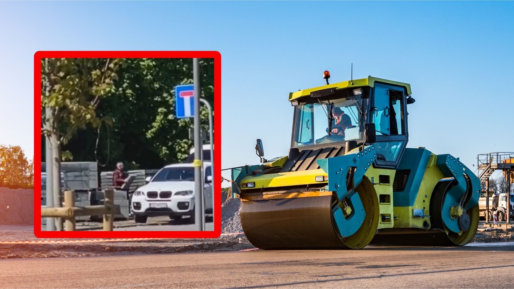 Kierowca BMW X6 kradł z budowy towar za kilka zł. Tablice sugerują, że pragnął sławy