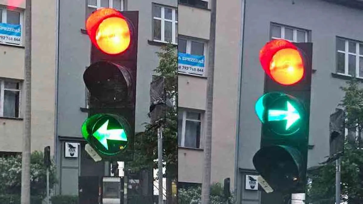 W Krakowie postawili nielegalny sygnalizator świetlny. Nikt go nie rozumiał, aż ktoś w końcu zrozumiał