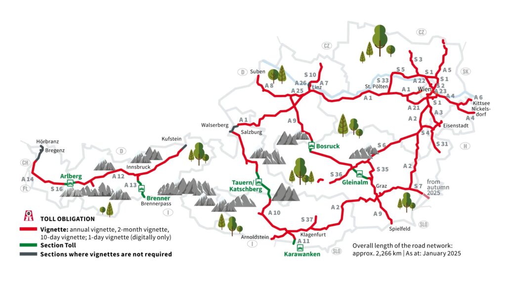 austria-winiety-mapa
