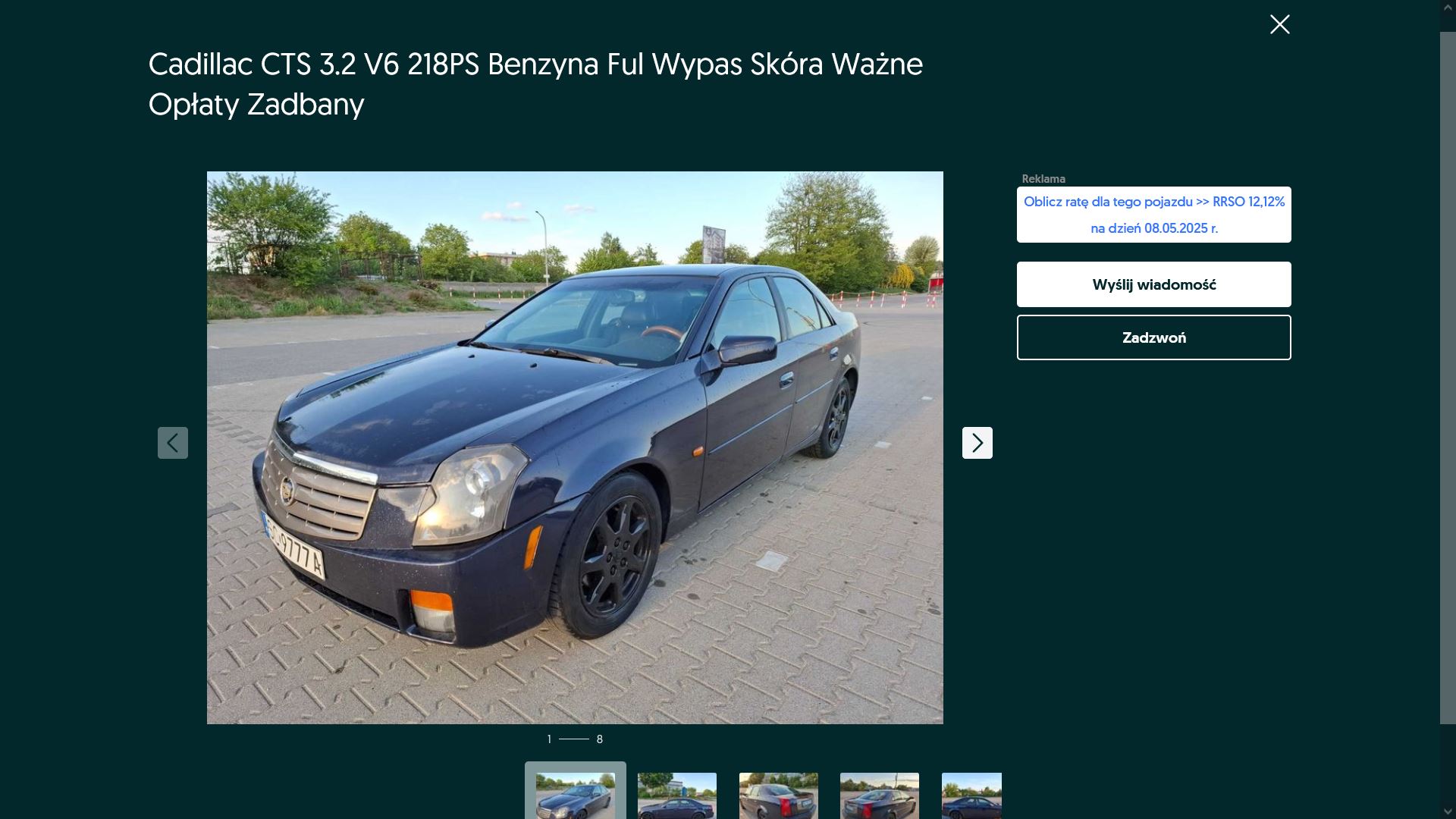 Cadillac CTS cena