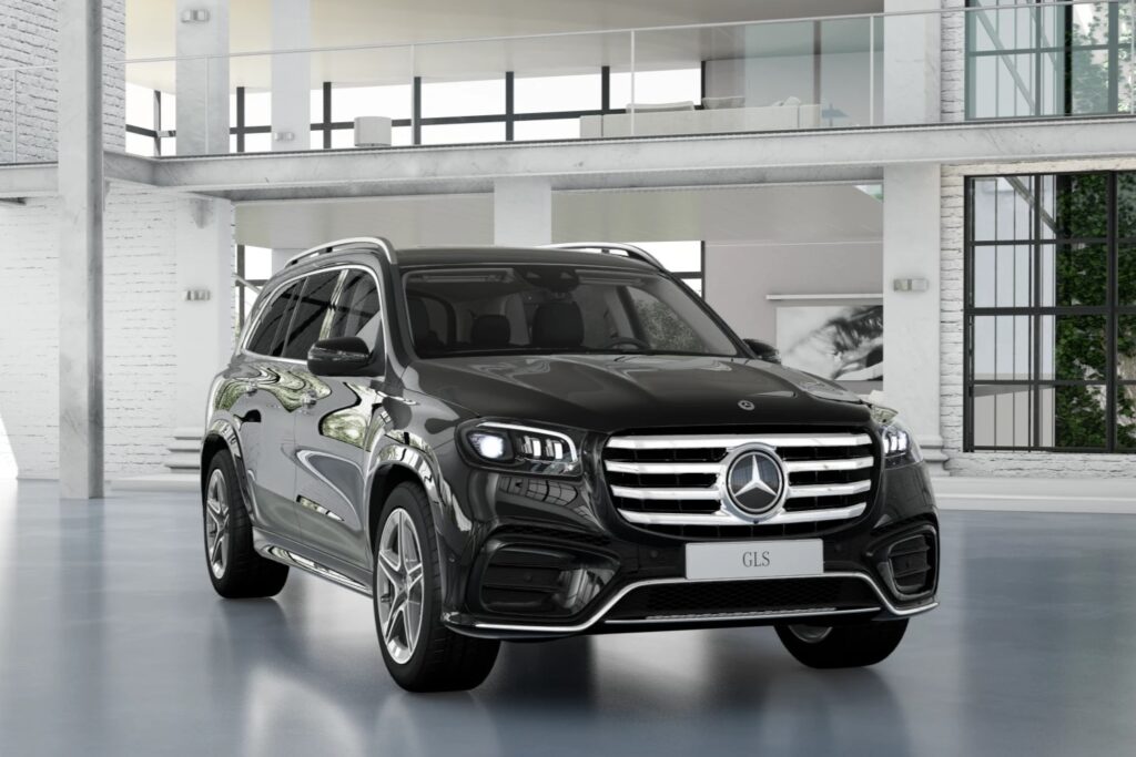 Atrapa chłodnicy w GLS 450 d obecnym na rynku.