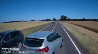 Wyprzedzał na żyletki, ale nie zdążył. Teraz grozi mu 30 tys. zł grzywny