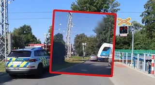 Ucieczkę przed policją przerwał mu pociąg. W najgorszym tego słowa znaczeniu