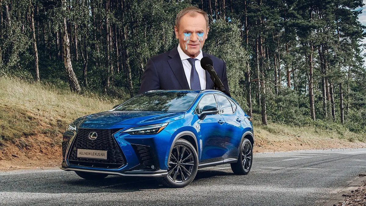 Tuskom skradziono Lexusa. Polska to bezpieczny kraj