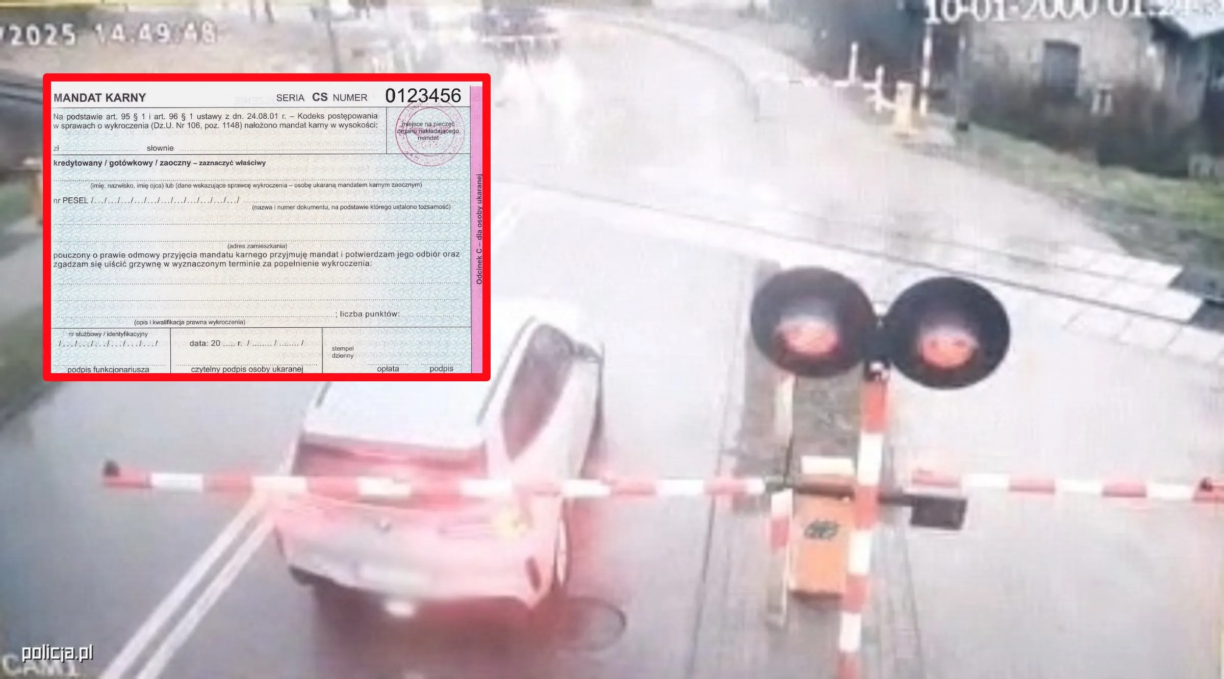 Policja: wyłamujcie rogatki. Również policja: należy się 3500 zł za wyłamanie