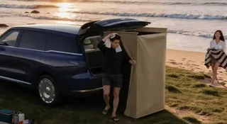 Ten SUV jest większy niż mikrokawalerka. Ma prysznic i podgrzewaną podłogę