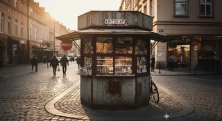 Kiosk z tablicami rejestracyjnymi. Przełomowy wynalazek z Krakowa