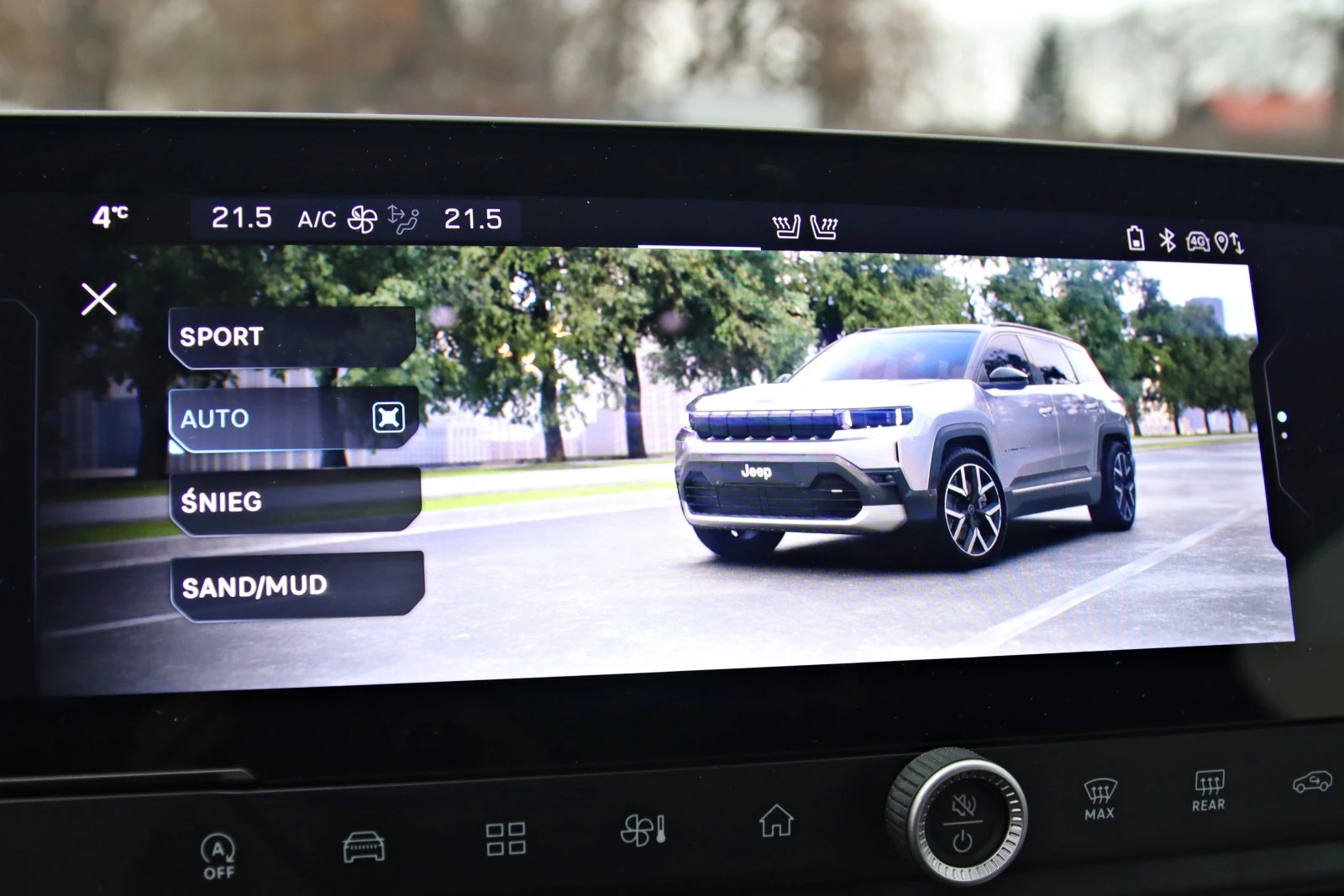 Jeep Compass - tryby jazdy 