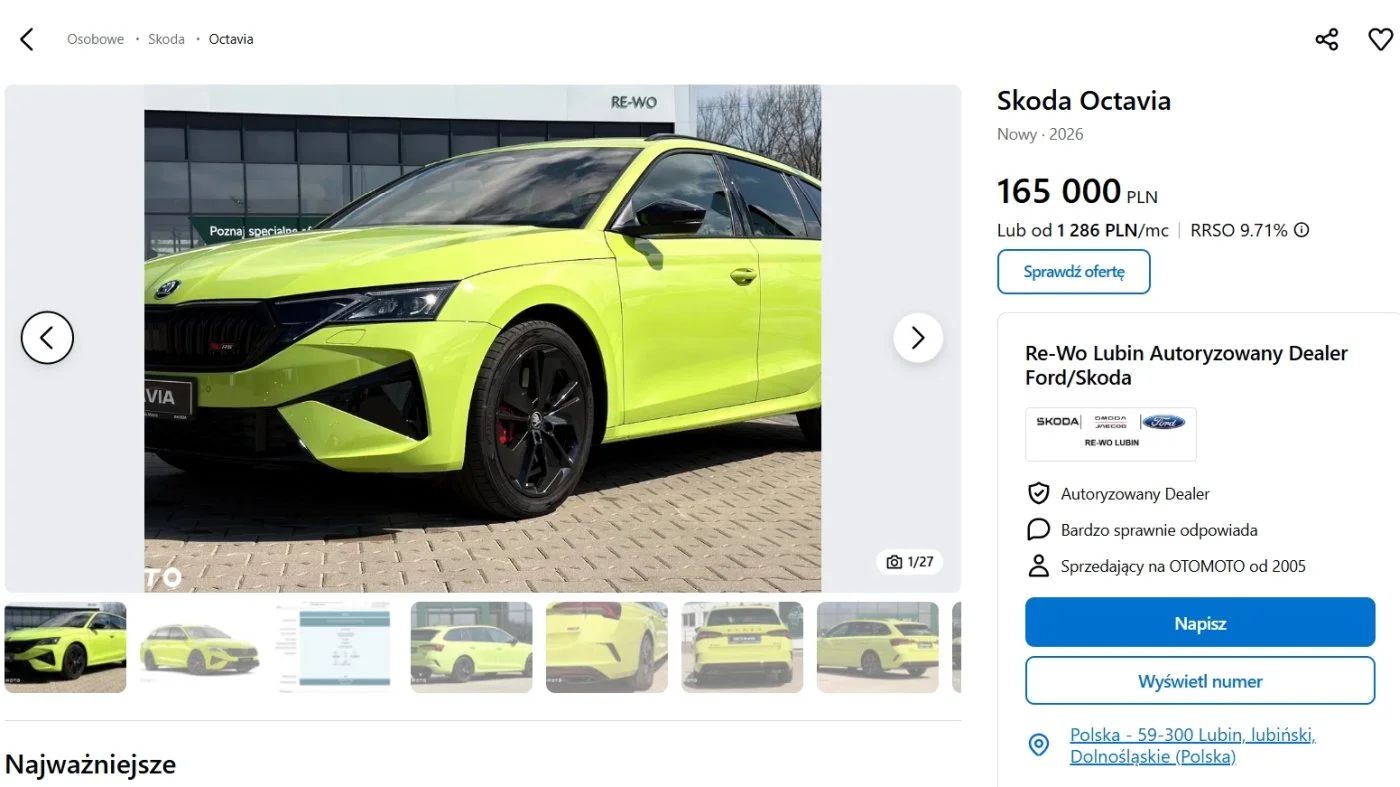 Skoda Octavia Combi RS 