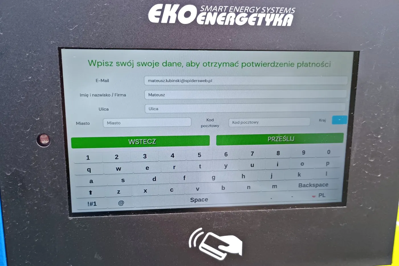 Stacja ładowania Lidl 