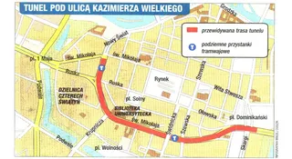 Piękny tunel wymarzyli sobie we Wrocławiu. Może to dziwne, ale kopanie pod Starym Miastem nie przeszło