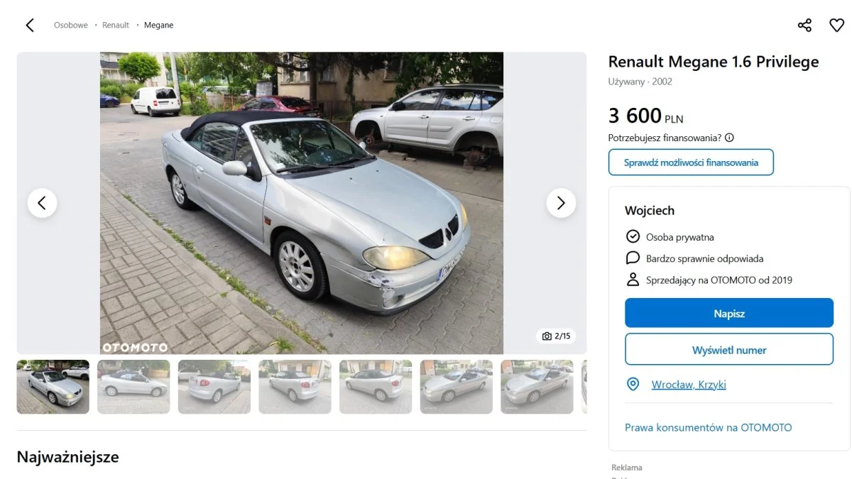 Najtańsze używane kabriolety 