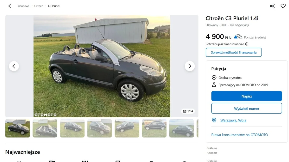 Najtańsze używane kabriolety 