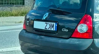 Odwrócona tablica rejestracyjna