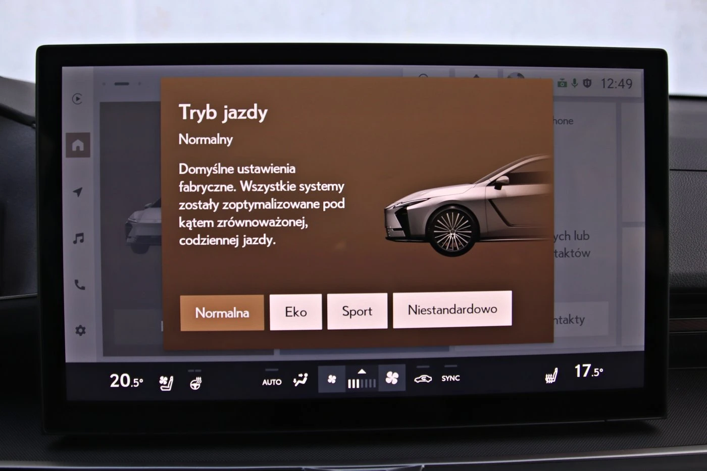 Lexus ES 300h - tryby jazdy