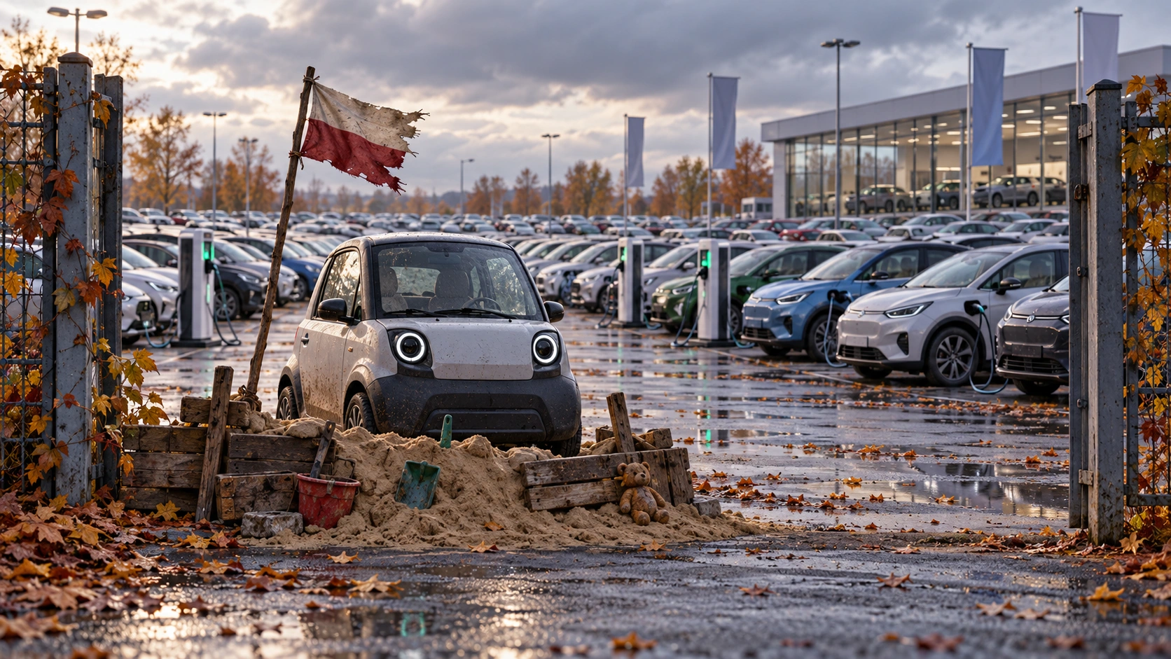 Te elektryczne samochody bronią placu jak Nemeczek. Aleście się rzucili