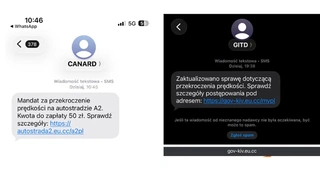 SMS o naruszeniu przepisów na A2. 50 zł to nie okazja